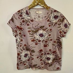 Madewell Lo Fi Shrunken Tee in Floral print